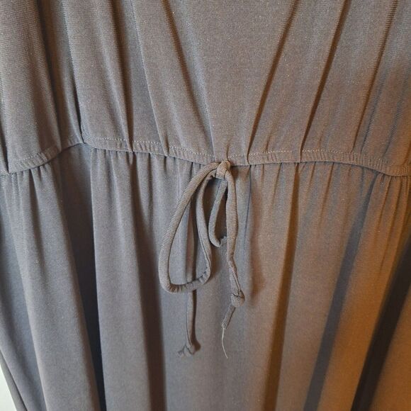 Star Vixen Womens Size 3X Pullover Dress Flutter Sleeve Elastic Waist Black Goth - Picture 3 of 7